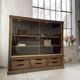 XXL oak display cabinet furniture
