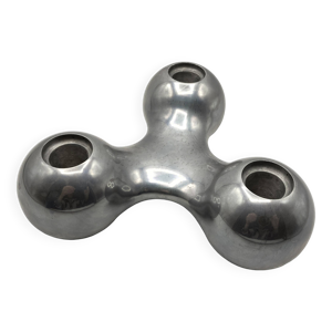 Bougeoir chandelier design Arne Jacobsen pour l'éditeur Georg Jensen • 1957