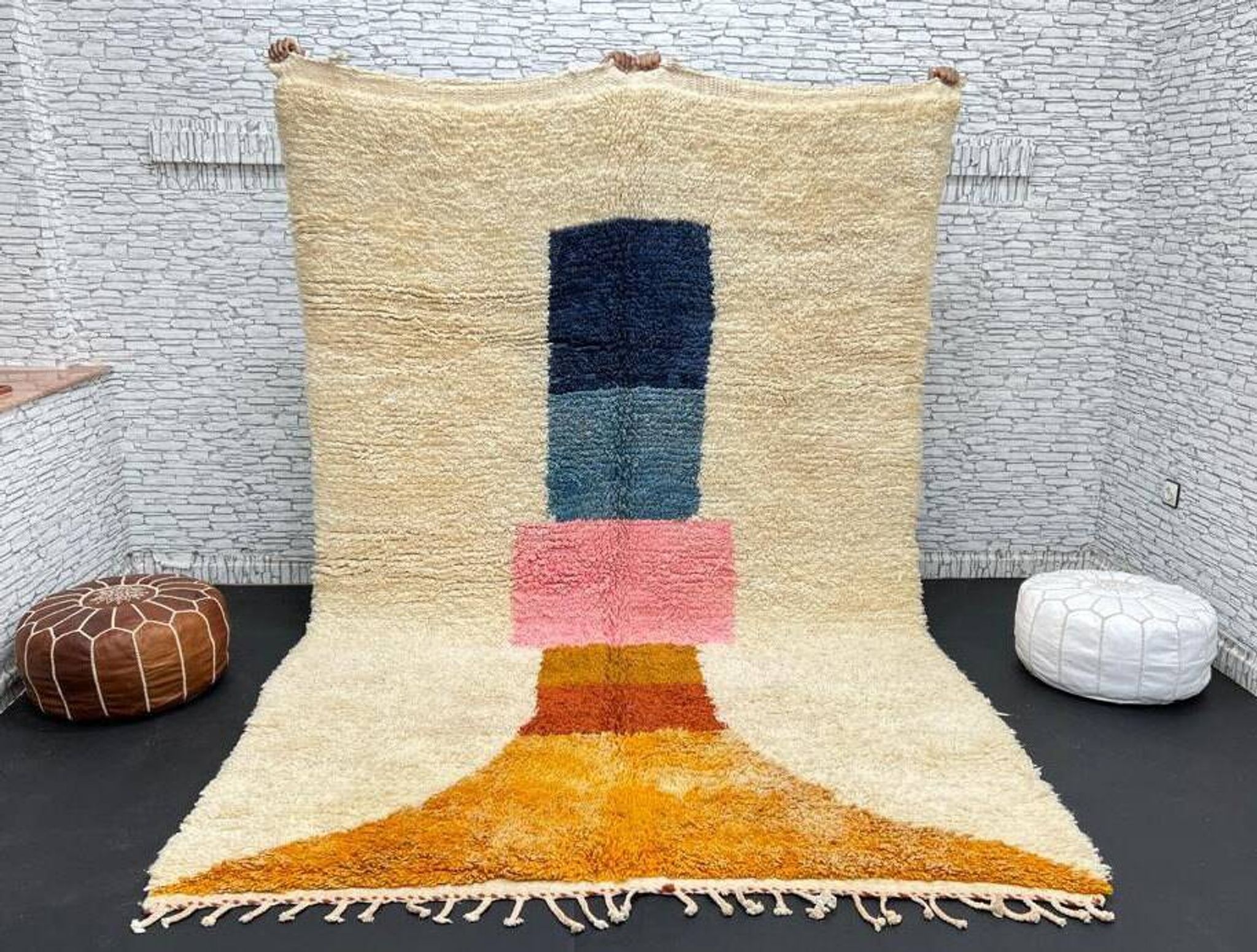 Tapis marocain artisanal fait main 3x2 m