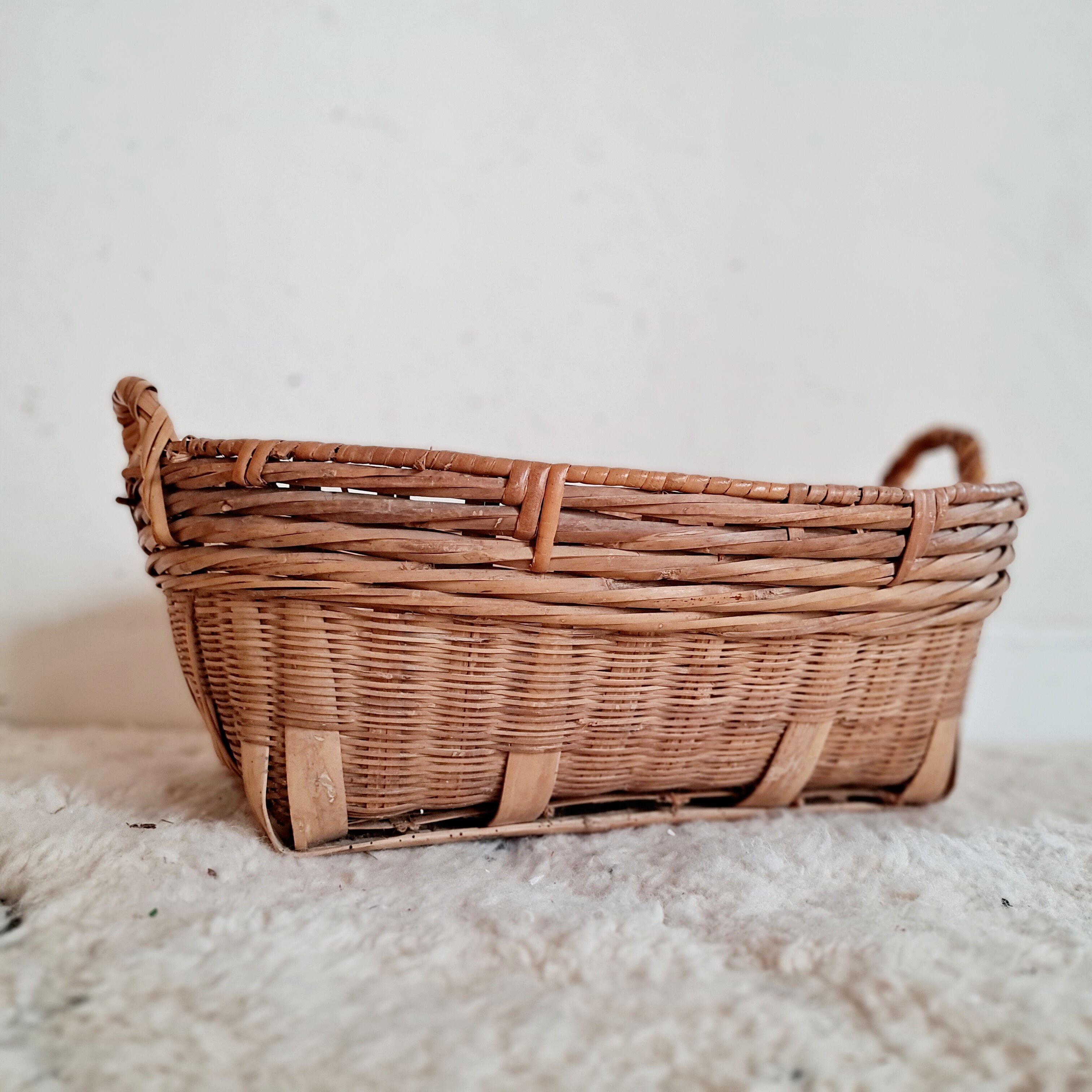Old rattan basket or basket
