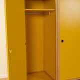 Flötotto profile system, 1970s, two-piece, yellow HPL, beech frame