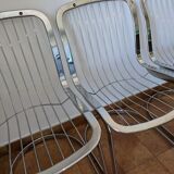 4 chaises 1970 chrome Cidue