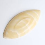 Empty pocket in alabaster, carved stone, 70s