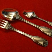 Christofle Vendôme box spoon fork small silver metal spoon