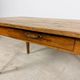 Antique French Cherrywood Farmhouse Dining Table with Drawer