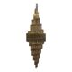 Oversized Contemporary Murano Glass Chandelier, “Quadriedro” Design in Fumé