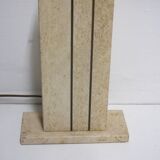Travertine and brass, 1970's table lamp