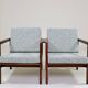 Paire de fauteuils des années 1970 moderniste design