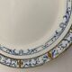 11 old Creil and Montereau dessert plates, Colbert service