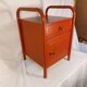 Vintage metal boarding school or hospital bedside