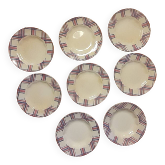 Creil Montereau plates - Scottish