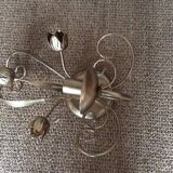 Gold metal wall light