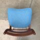 Mid-century walnut dining chairs, 1960s, set of 6.