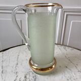 Green granita set consisting of a pitcher and 4 glasses in orangeade 50s