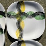 Lunéville - set of 6 large plates