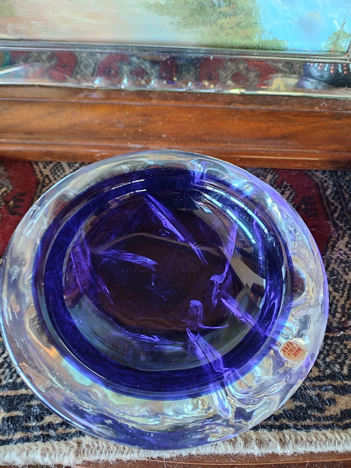 Vintage 70s Murano Sommerso empty pocket