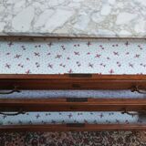Louis XVI style chest of drawers in oak and marble top