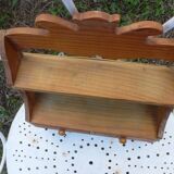 Wooden wall shelf