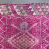 Vintage Turkish  Tribal Runner 318x90 cm veg dye wool rug tribal, handmade