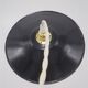 Suspension in black enamelled sheet metal