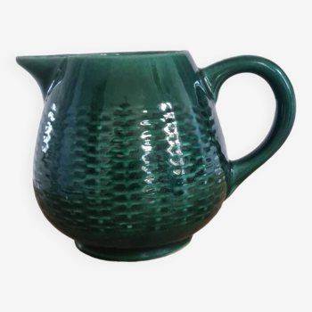 Green earthenware pitcher