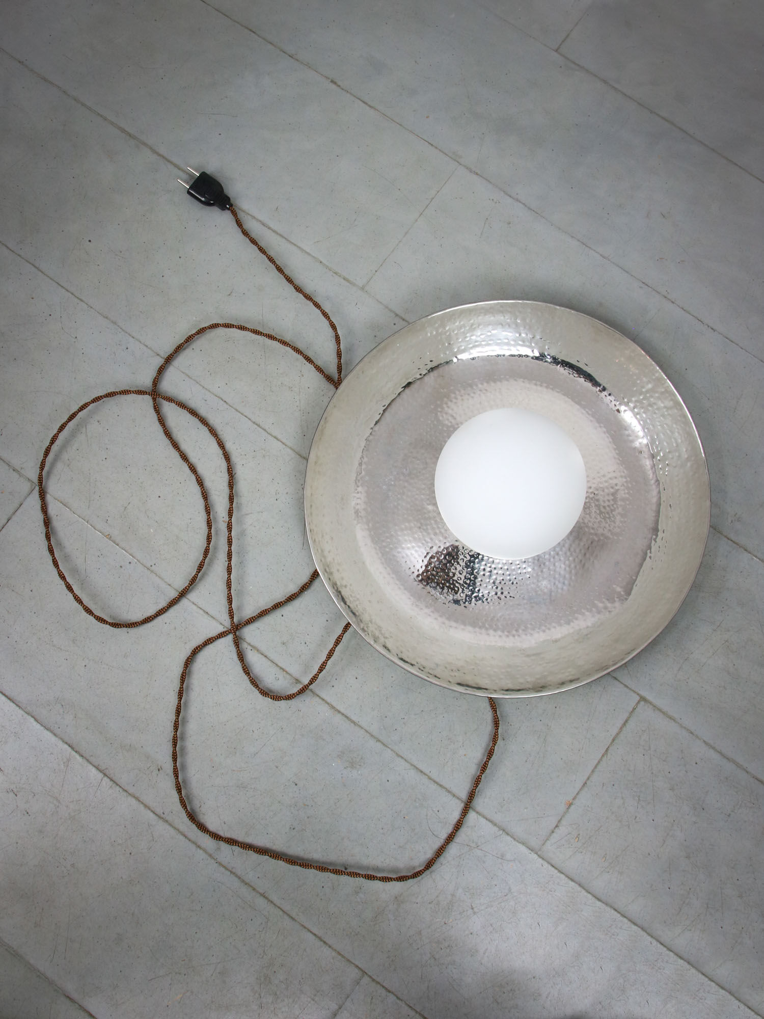 Vintage chrome eye wall lamp, 70s