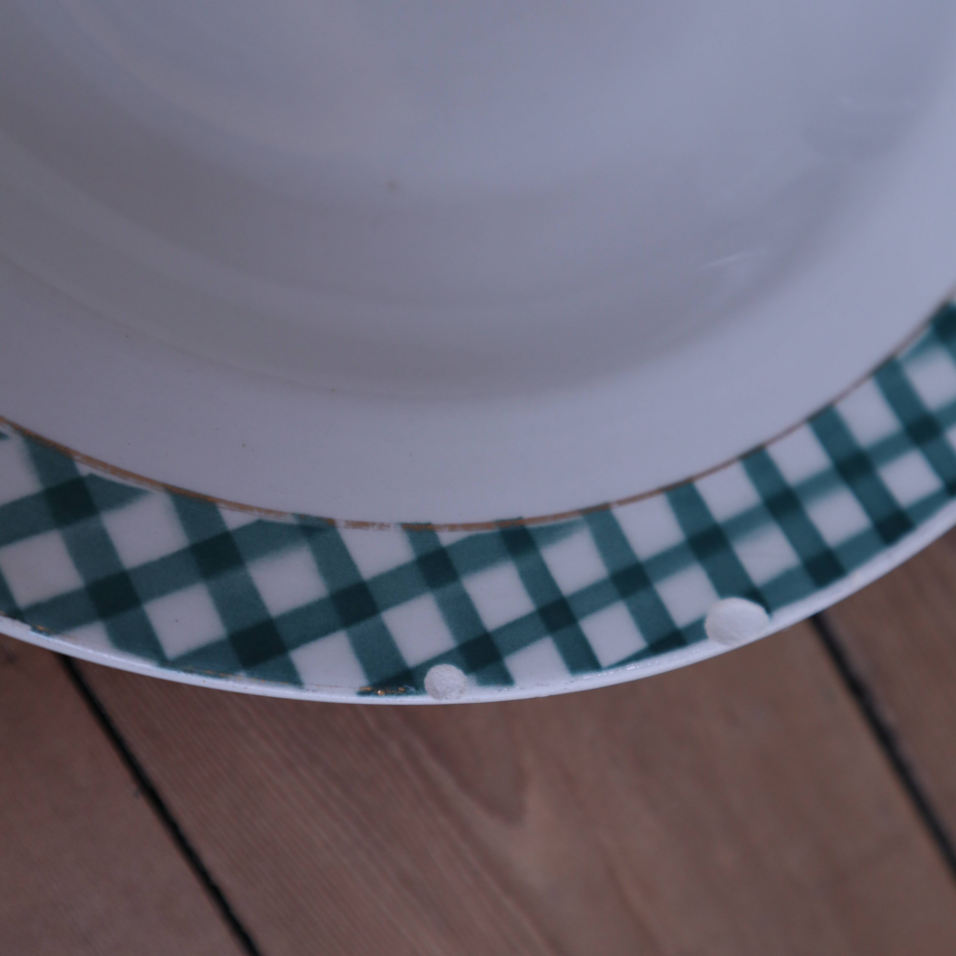 4 assiettes creuses Sarreguemines et Digoin Ecossais