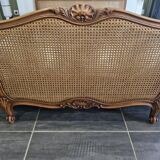 Lit corbeille cannage style Louis XV