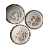Assiettes plates grès ancien