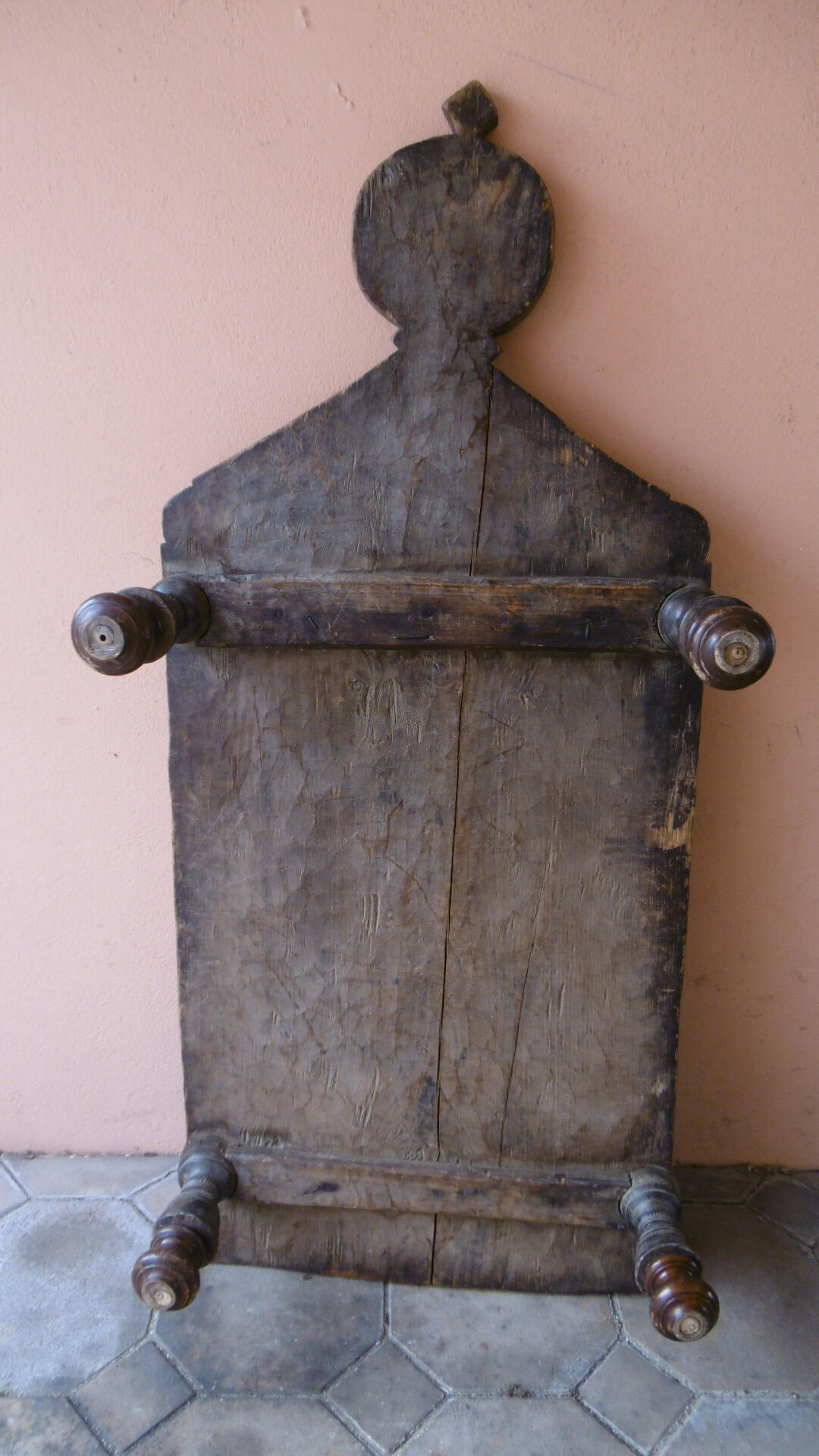 Ancient indian coffee table - massive teak