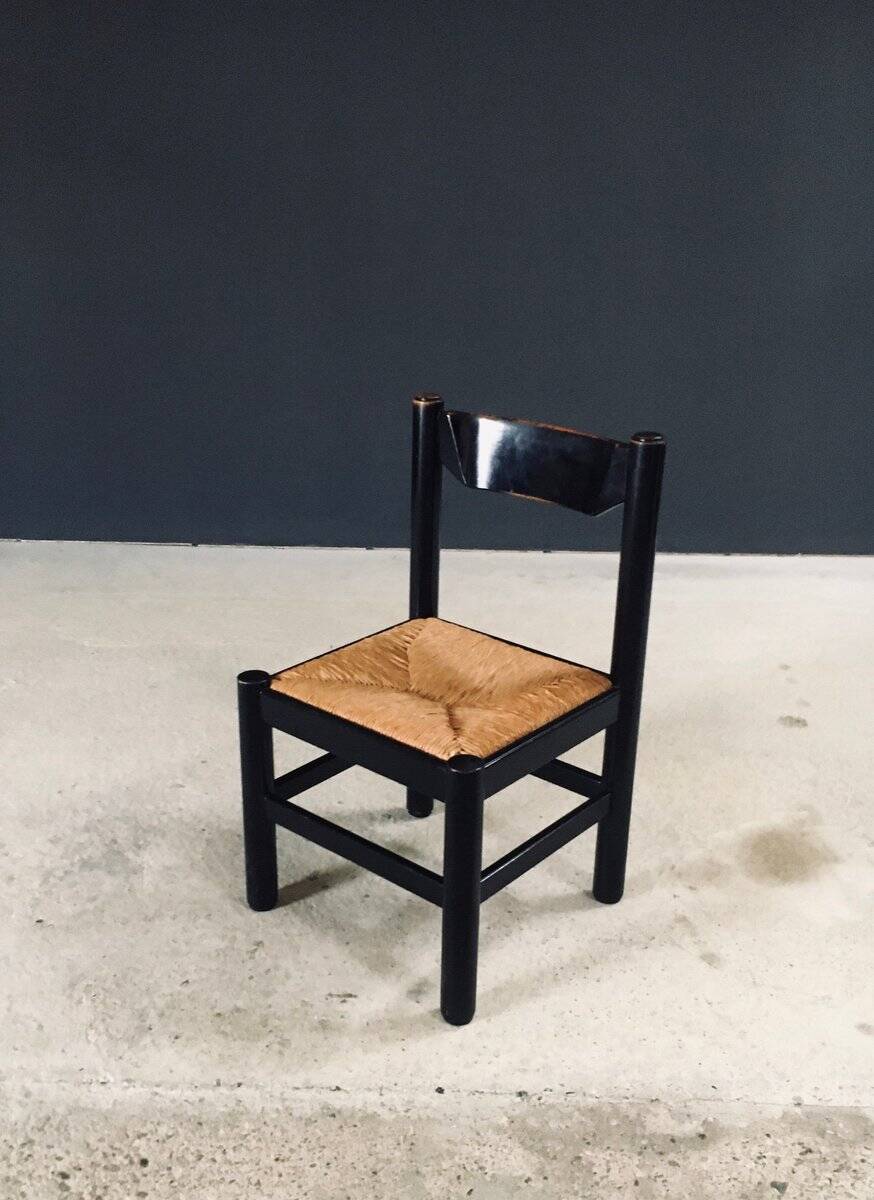 Mid-Century Modern Carimate Dining Chairs, Italy, 1970s, Set of 6