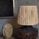 Brutalist free-form lamp in solid wood 60s