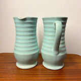 Pair of Langley ceramic pitchers