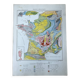 Geological map 1908 France in colour 27x37cm
