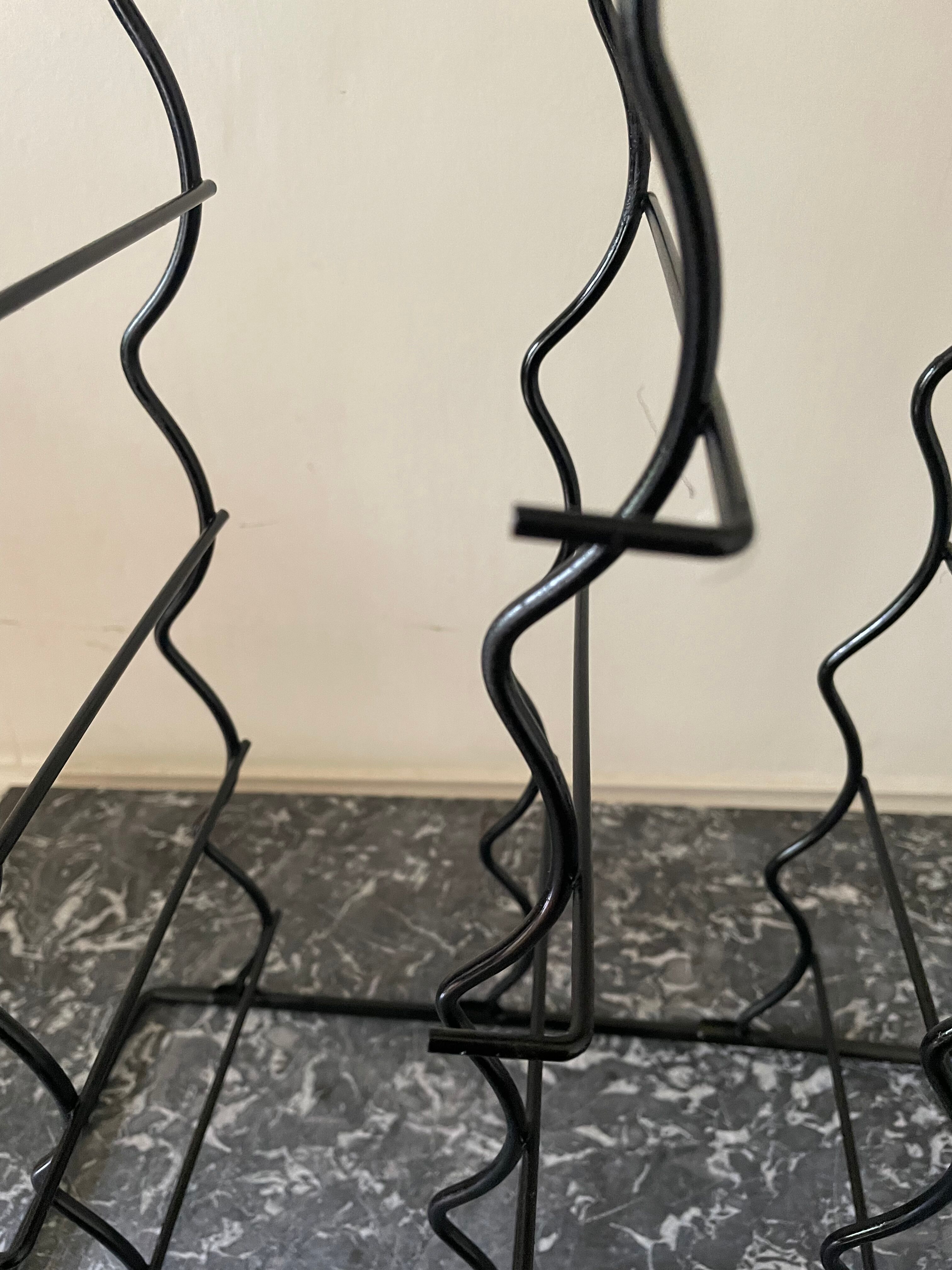 Vintage black bottle holder