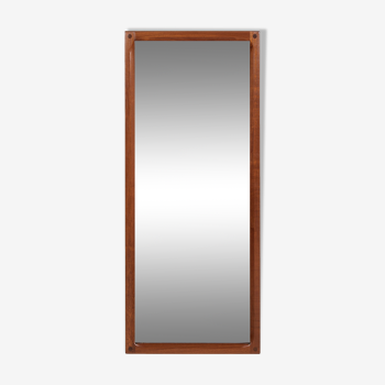 Midcentury Danish mirror model 165 in teak by Kai Kristiansen for Aksel Kjersgaard 1960s