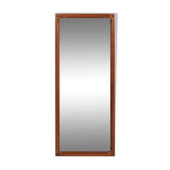 Miroir scandinave 165 en teck par Kai Kristiansen pour Aksel Kjersgaard 1960s