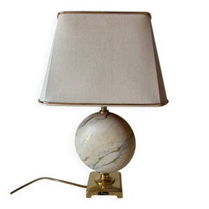 Lampe vintage en effet - marbre