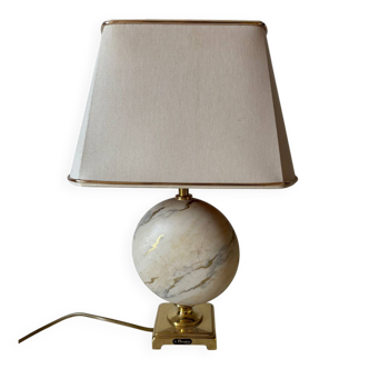 Vintage lamp in marble and brass – Le Dauphin, France