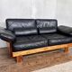 Canape seltz orme et cuir design 1960