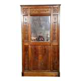 Renaissance style woodwork mirror in walnut circa 1850