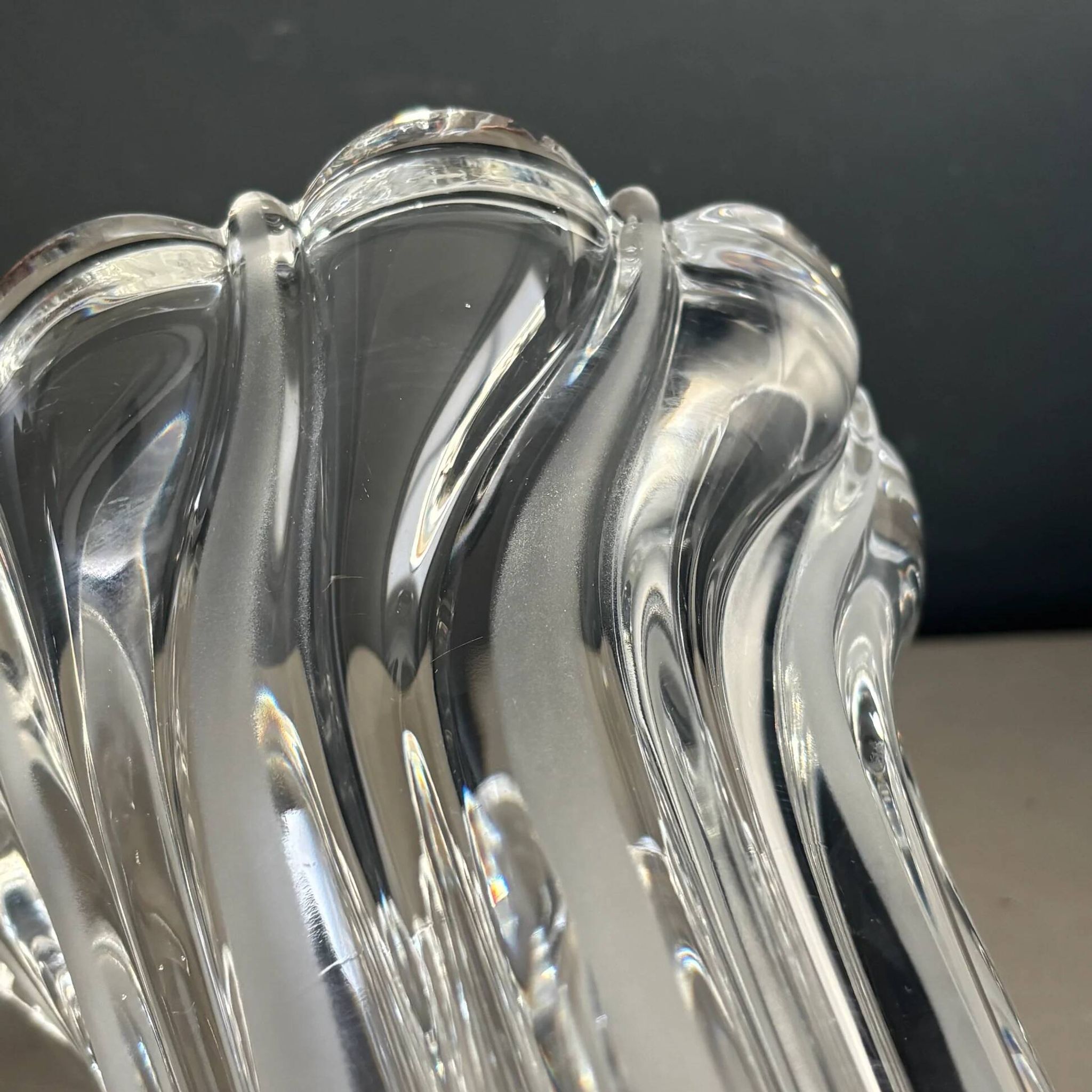Vase en cristal art-déco 20cm - Ref 1329
