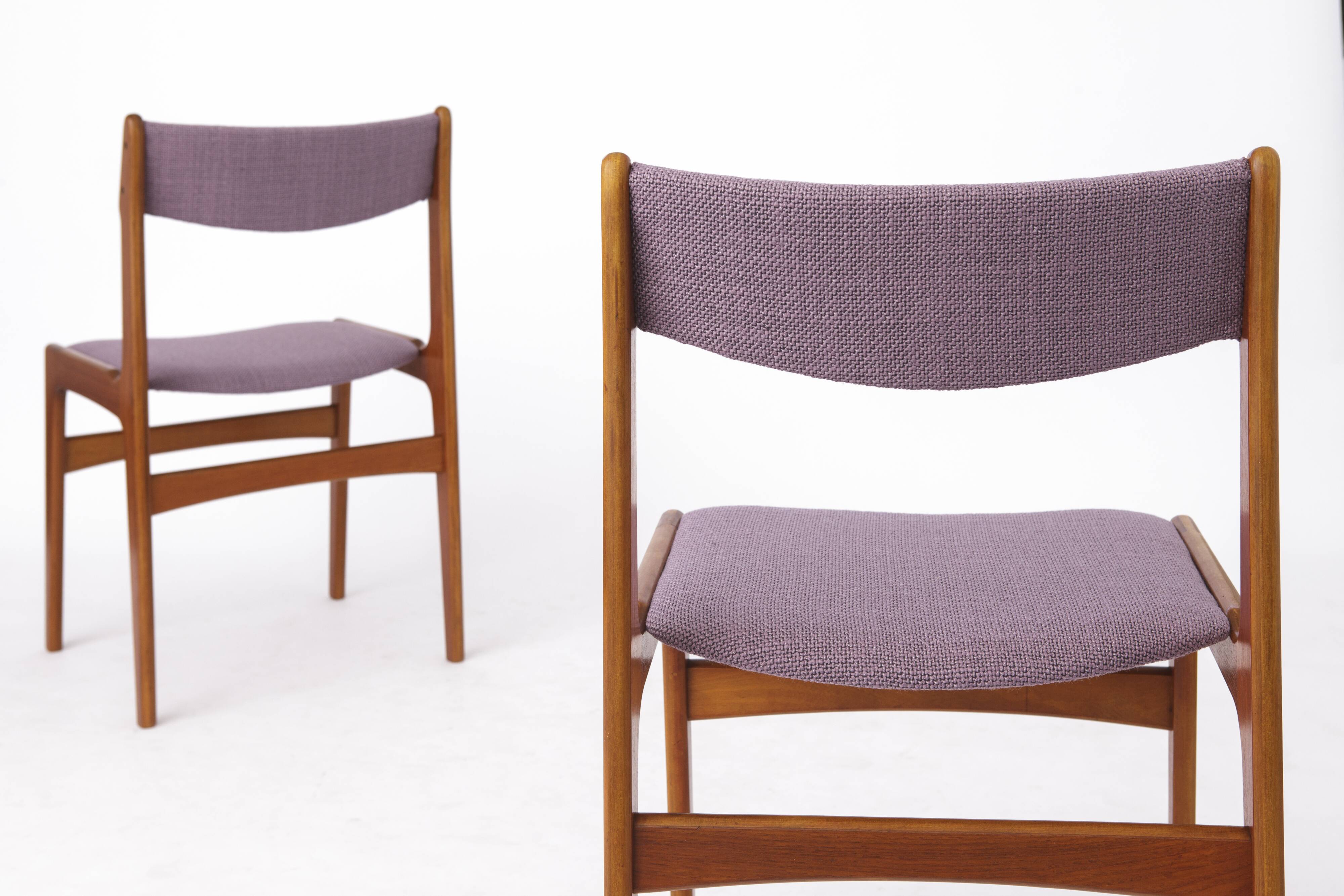 4 Mid-century Vintage Chairs, 1960s, Danish, Teak, Set of 4
