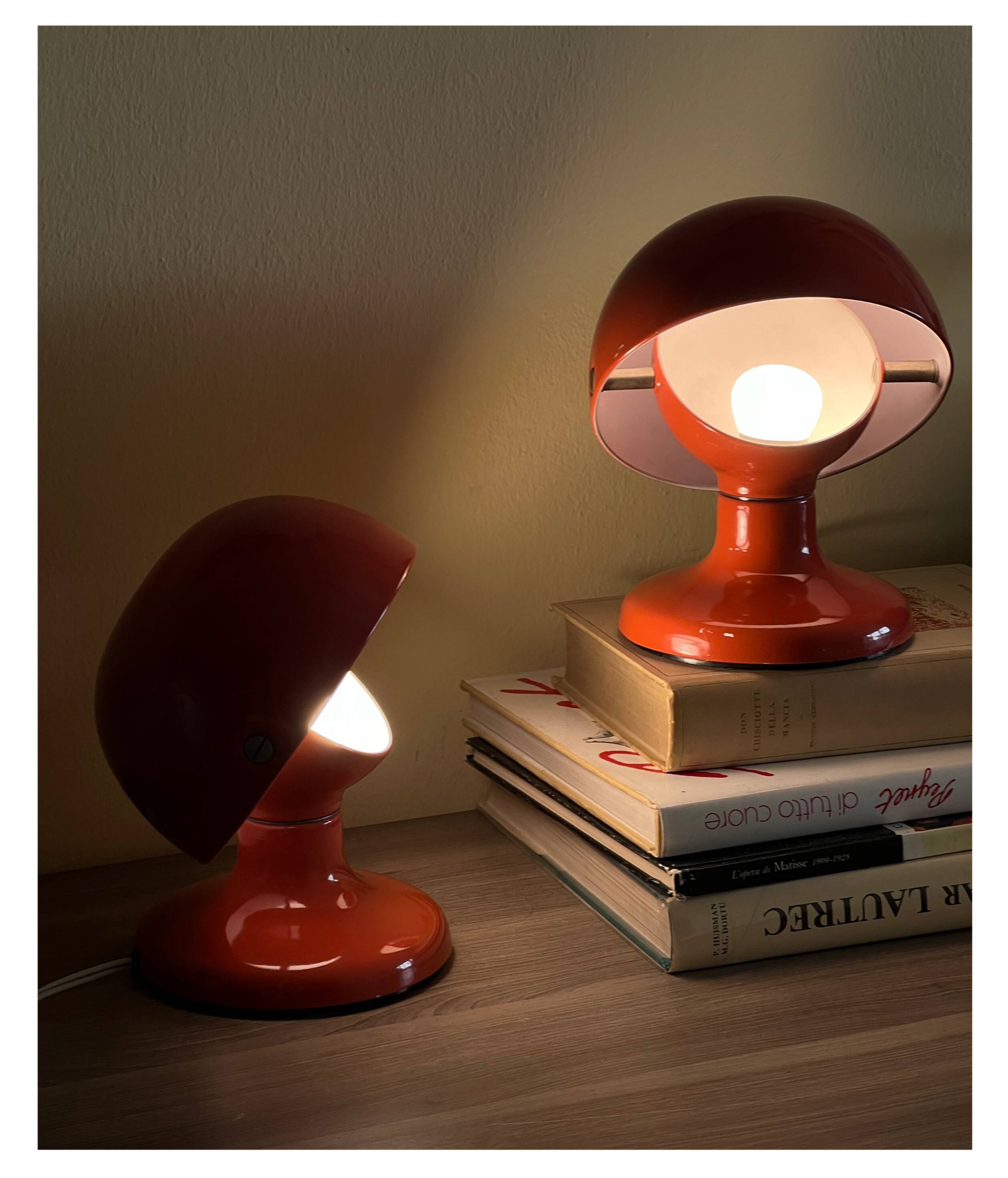 Pair of Jucker Table Lamps by Tobia Scarpa for Flos, 1960s