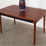 Walnut table, Danish design, 1970s, manufactured in Denmark