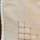 OLD TABLECLOTH WITH HAND EMBROIDERY--DAY SCALE WORKS IN V
