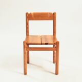 Minimalist japandi pine wooden chairs, 4