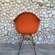 Fauteuil Eames DAR orange, base Eiffel originale, Herman Miller, 1960