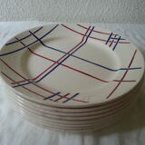 8 assiettes Badonviller