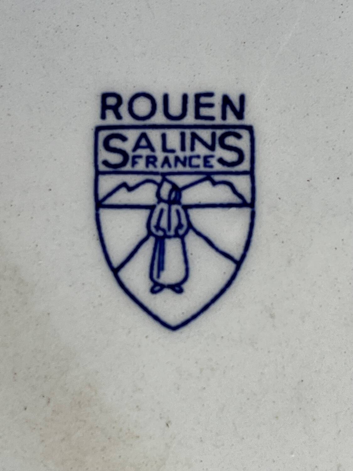 Old plate Les Salins Rouen
